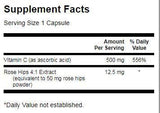 Βιταμίνη C με τριαντάφυλλα 500 mg - 250 κάψουλες
