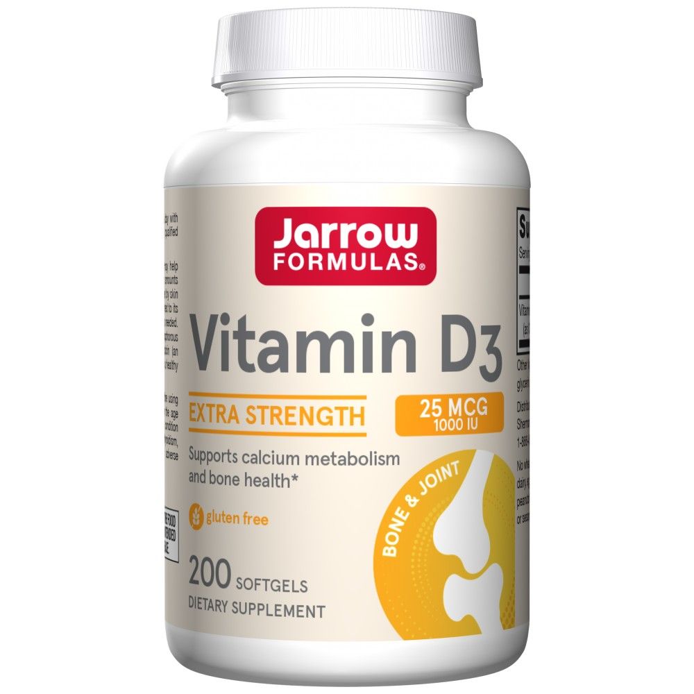 Βιταμίνη D3 1000 IU - 200 κάψουλες Gel