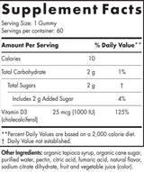 Βιταμίνη D3 Gummies 1000 IU - 120 Gummies