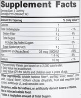 Βιταμίνη D3 Zero Sugar 1000 IU - 60 Gummies