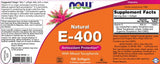 Vitamin E-400 IU MT - 100 κάψουλες Gel