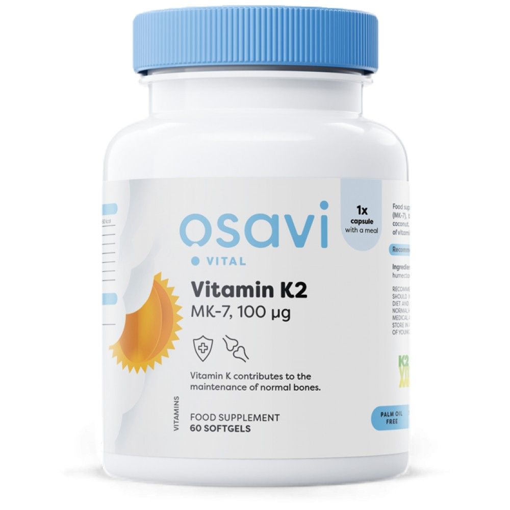 Βιταμίνη Κ2 MK -7 100 MCG - 60 κάψουλες πηκτής