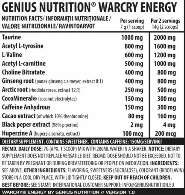 Warcry Energy - 300 γραμμάρια