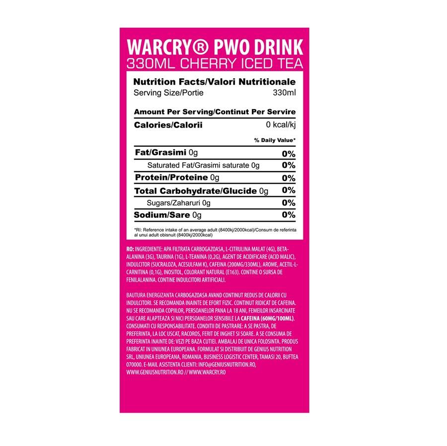 Warcry Pre-Workout | Έτοιμο προς κατανάλωση-330 ml