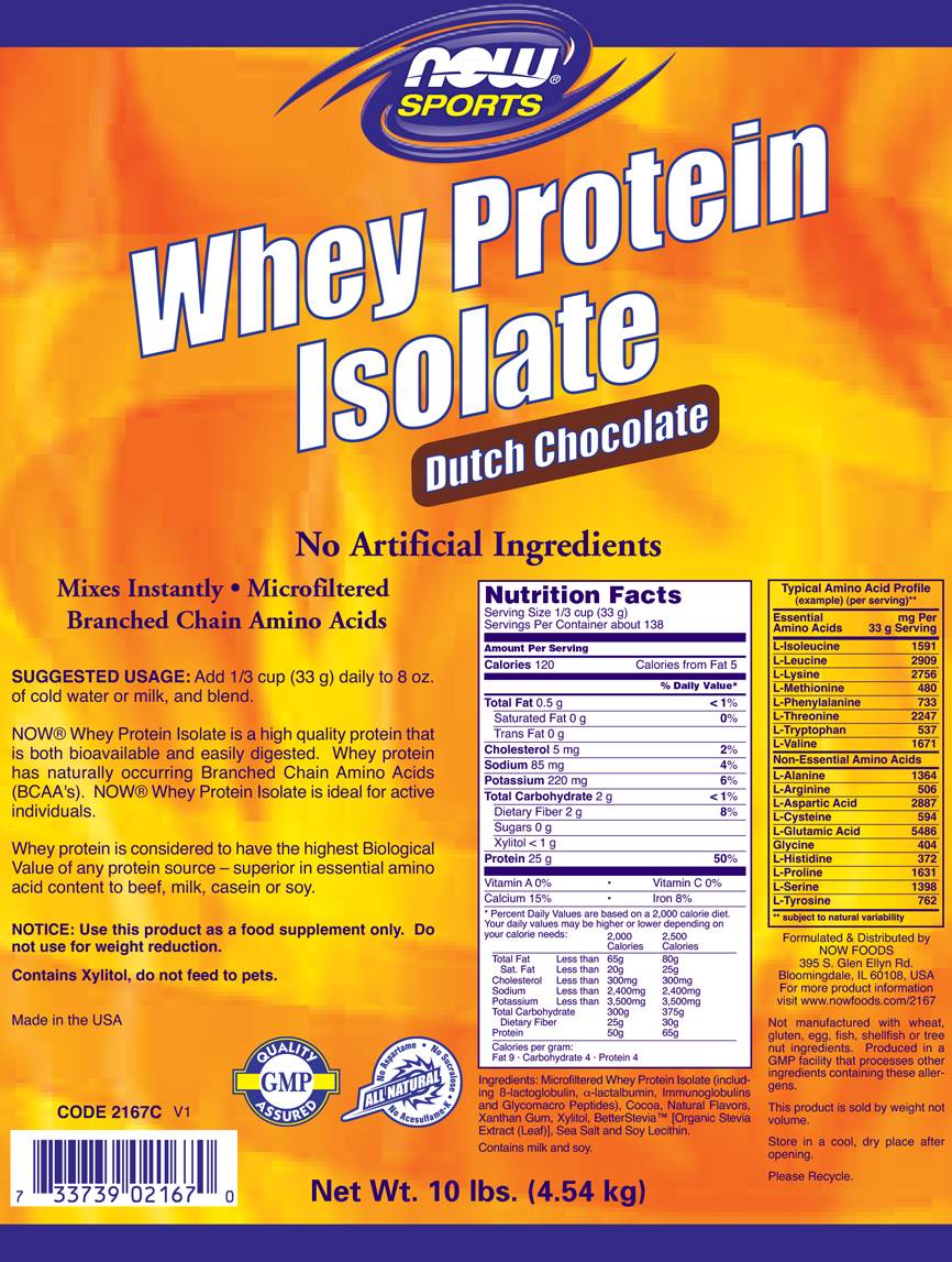 Whey Protein Isolate - 4536 γραμμάρια