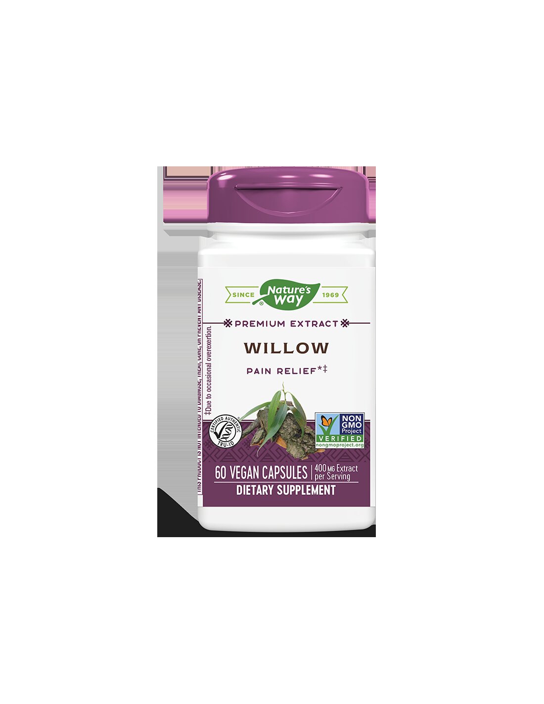 Willow/ White Willow 400 mg x 60 κάψουλες της φύσης