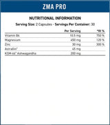 Zma-pro | Με το εκχύλισμα KSM -66® Ashwagandha - 60 κάψουλες