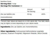 Ψευδάργυρος 50 mg | Ως optizinc - 60 κάψουλες