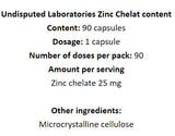 Χημείο ψευδαργύρου 25 mg - 90 κάψουλες