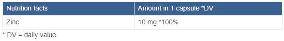 Ψευδάργυρος χηλικά 10 mg - 120 κάψουλες