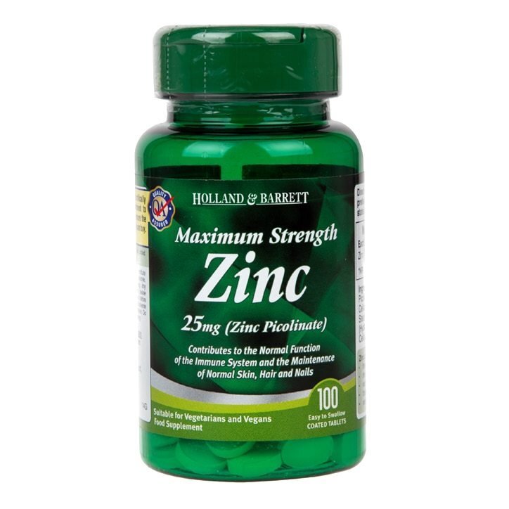 Ψευδάργυρος picolinate 25 mg/μέγιστη αντοχή/100 καρτέλες - 0