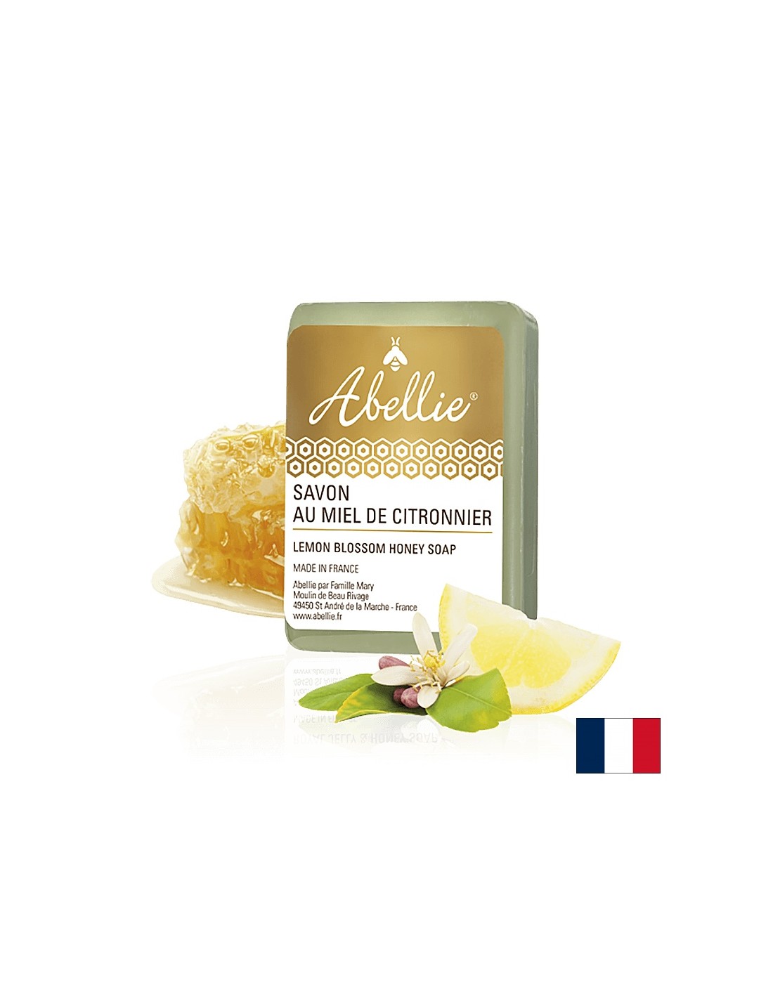Lemon Blossom Honey Soap - Abellie Savon Au Miel de Citronnier, 100 g