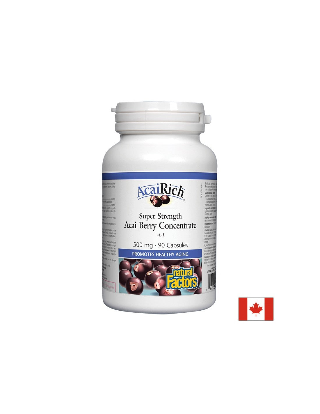 Συμπύκνωση Acai Berry 4: 1 500 mg - 90 κάψουλες