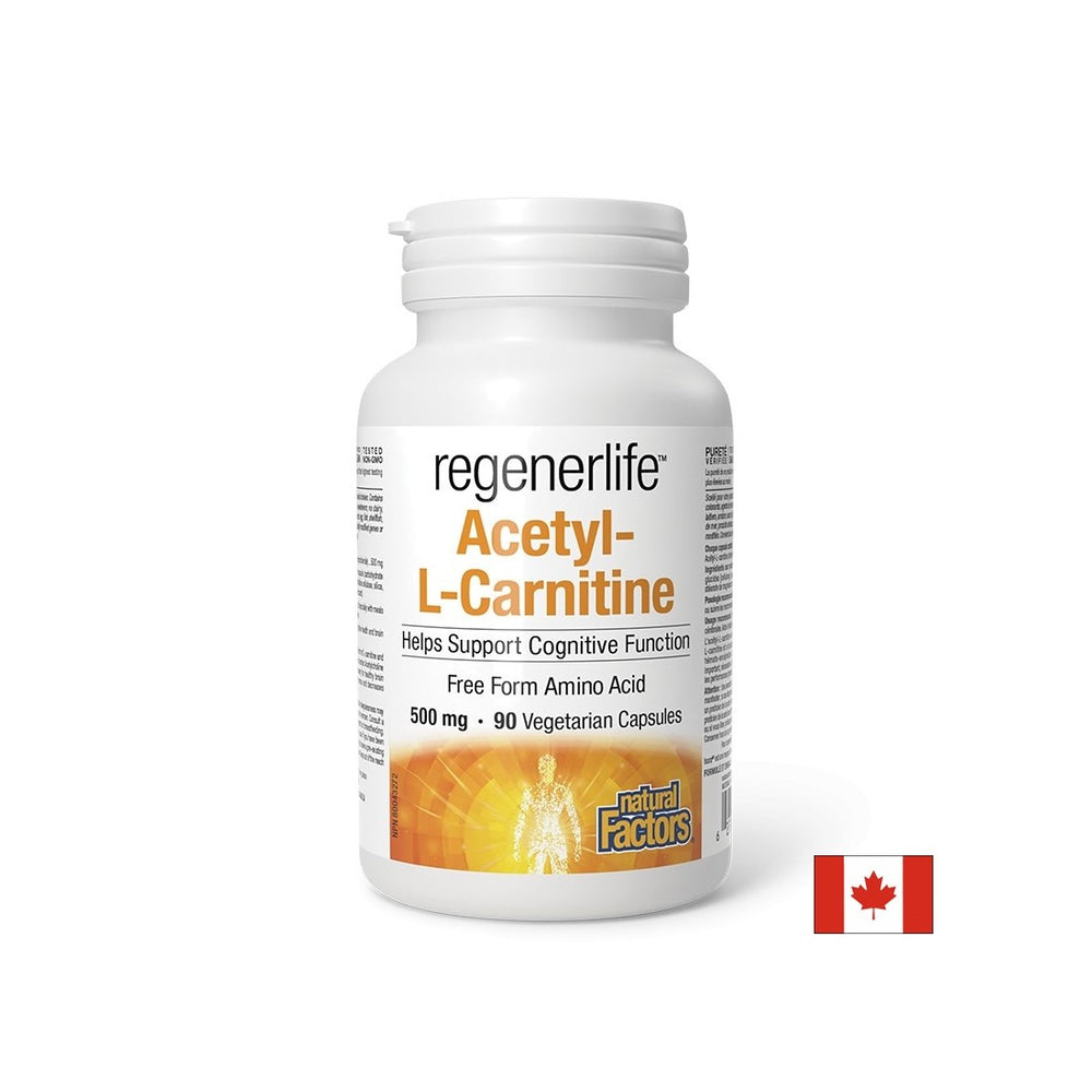 Acetyl-L-Carnitine Regenerlife ™-Ενέργεια, συγκέντρωση και μεταβολική υποστήριξη, 90 κάψουλες