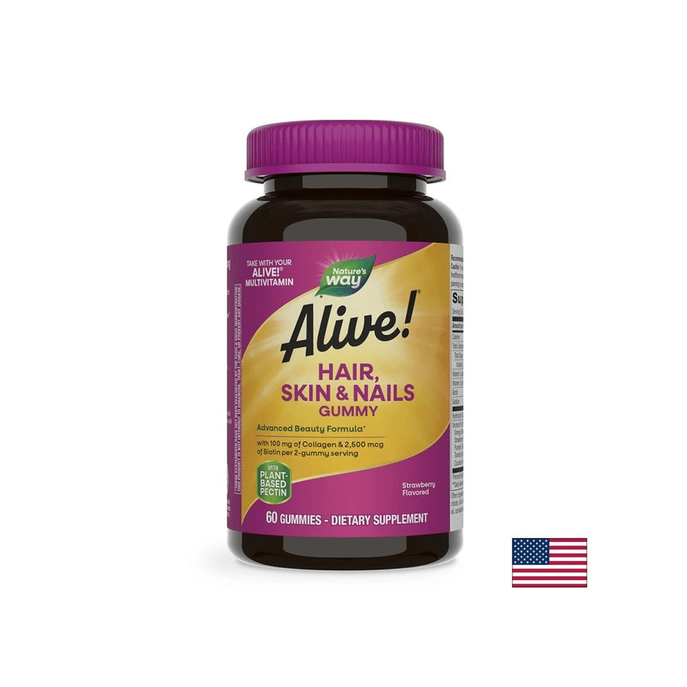 <tc>Alive</tc>! Φόρμουλα Premium για Μαλλιά, Δέρμα και Νύχια - 60 ζελεδάκια
