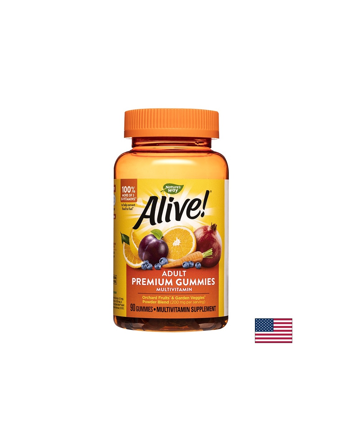<tc>Alive</tc>Πολυβιταμινούχες ζελεδάκια ενηλίκων Premium / <tc>Alive</tc>! Πολυβιταμίνη Nature's Way Premium για Ενήλικες, 90 μαλακές κάψουλες