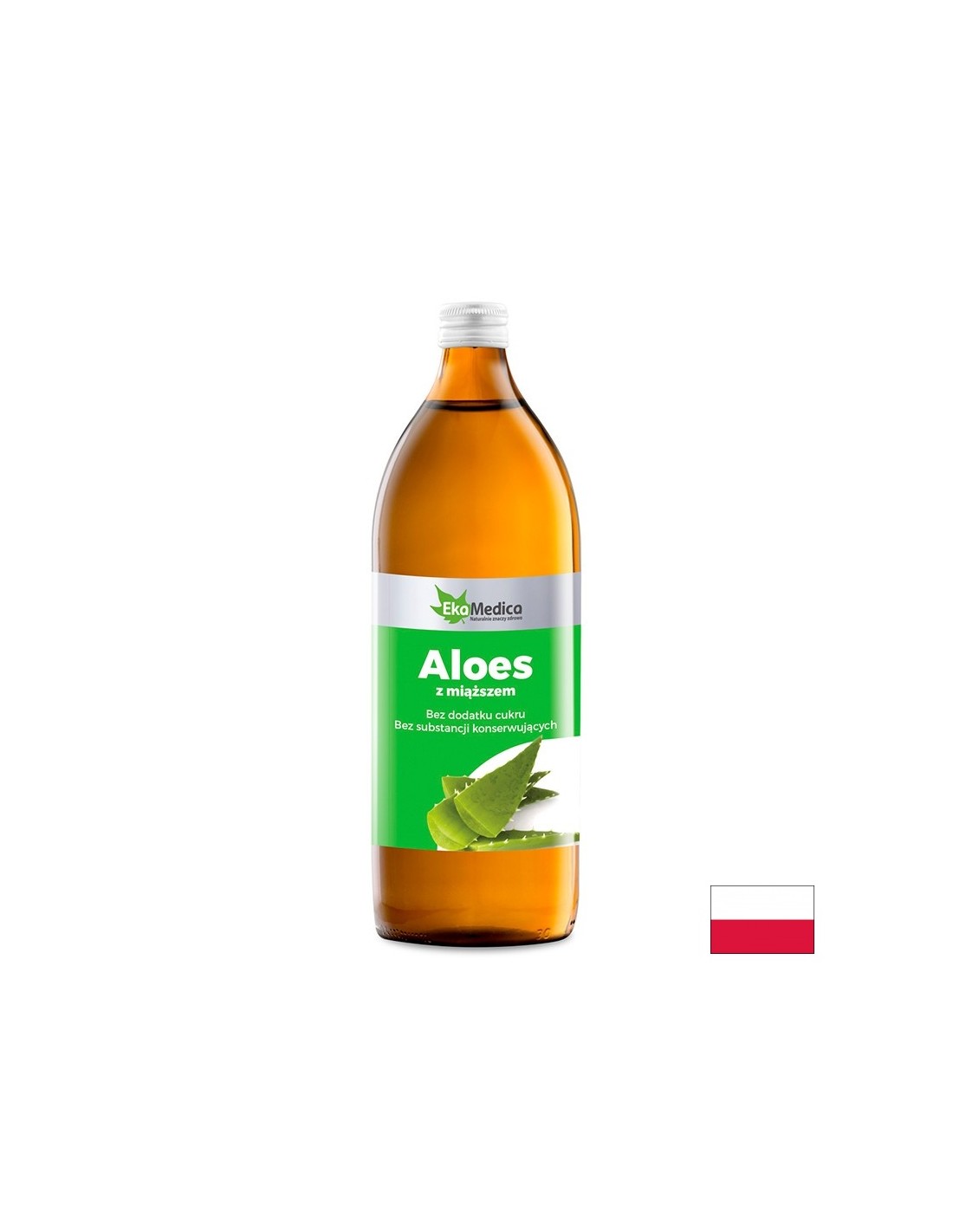 Χυμός αλόης βέρα με κομμάτια αλόης, 1 l ekamedica