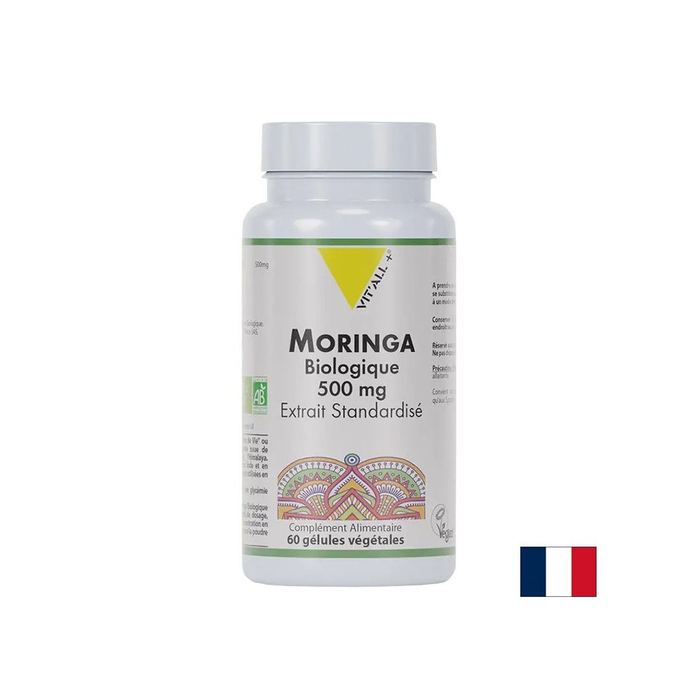 Αντιοξειδωτική και ισχυρή ανοσία - Moringa, οργανική, 500 mg x 60 κάψουλες