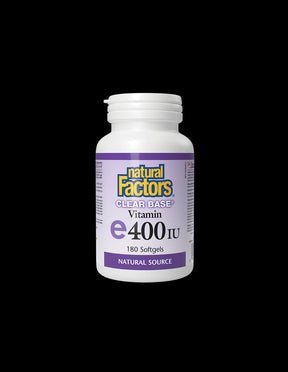 Clear Base Vitamin E 400 IU - 180 Gel capsules - Nutra Best Europe