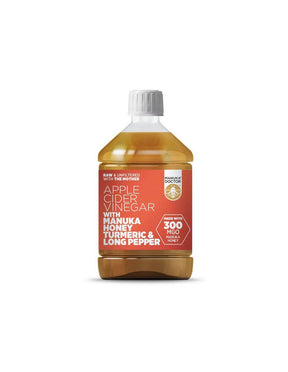 Apple Cider Vinegar with Manuka Honey Turmeric & Long Pepper - Apple Cider Vinegar with Manuka Honey Turmeric & Long Pepper - Nutra Best Europe