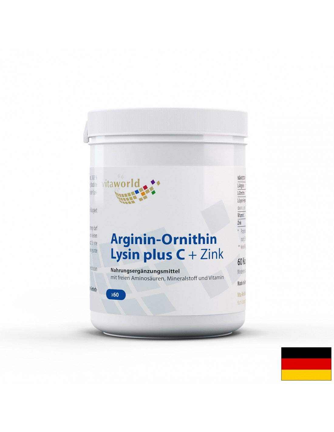 Arginine-ornithine-lysin + C + Zink/Arginine-Ornithine-Lysine + Βιταμίνη C + ψευδάργυρος, 60 κάψουλες