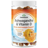 Ashwagandha gummies με βιταμίνη D | Πάθος φρούτα πορτοκαλί 60 μασώμενα δισκία