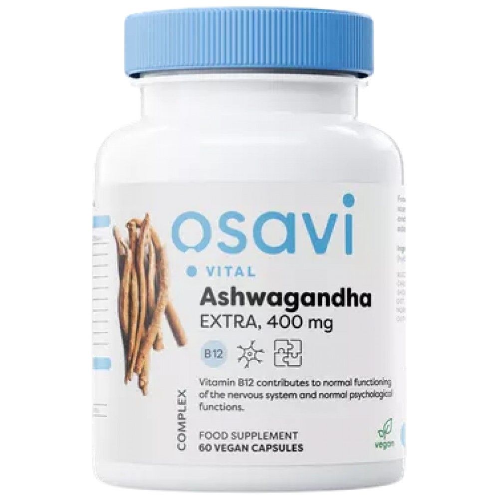 Ashwagandha επιπλέον 400 mg - 60 κάψουλες