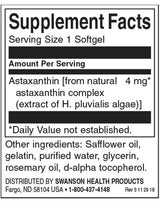 Astaxanthin 4 mg - 60 κάψουλες γέλης