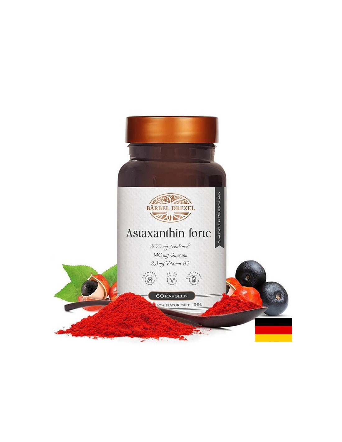 Astaxanthin forte - Astaxanthin Forte - υποστήριξη ματιών και νευροπροστασία, 60 κάψουλες <tc>Bärbel Drexel</tc>