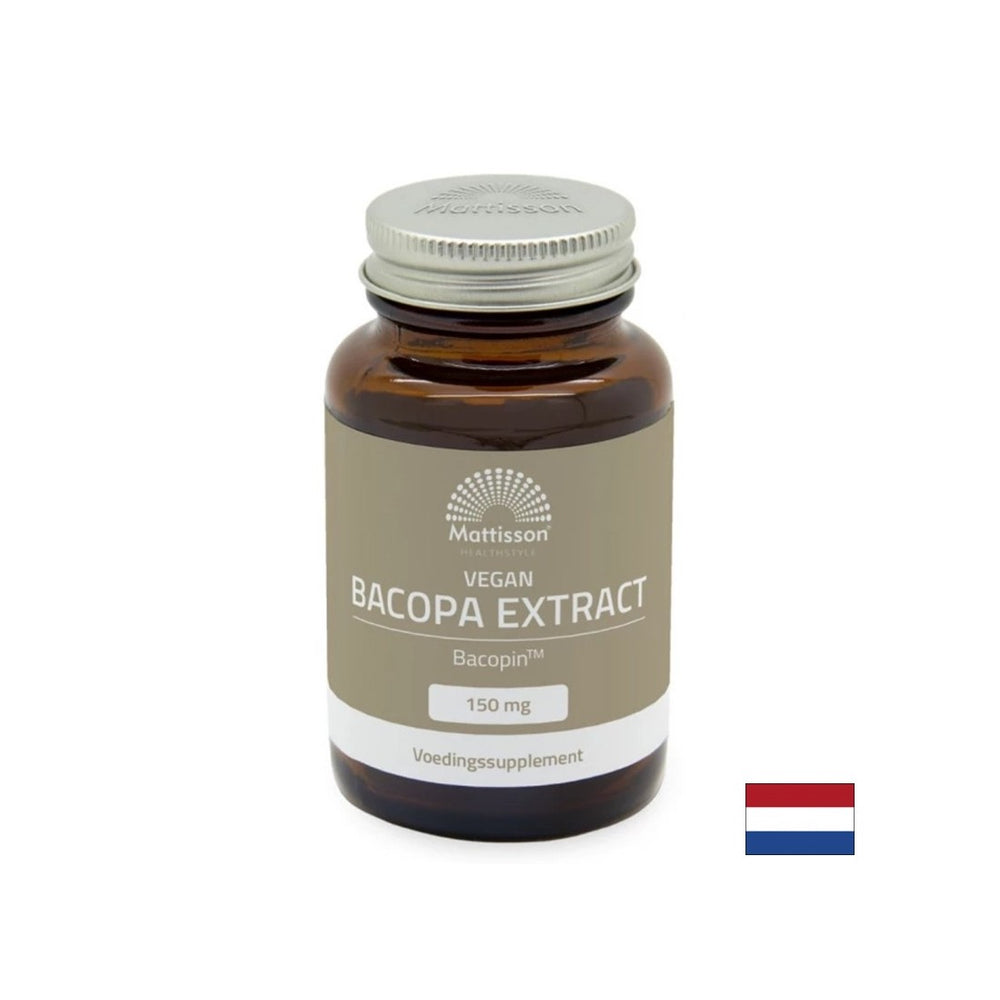 Bacopa Monnieri + ψευδάργυρος, βιταμίνη Β12 και μαύρη πιπεριά Bacopin ™ - συγκέντρωση, μνήμη και ψυχική σαφήνεια, 60 κάψουλες