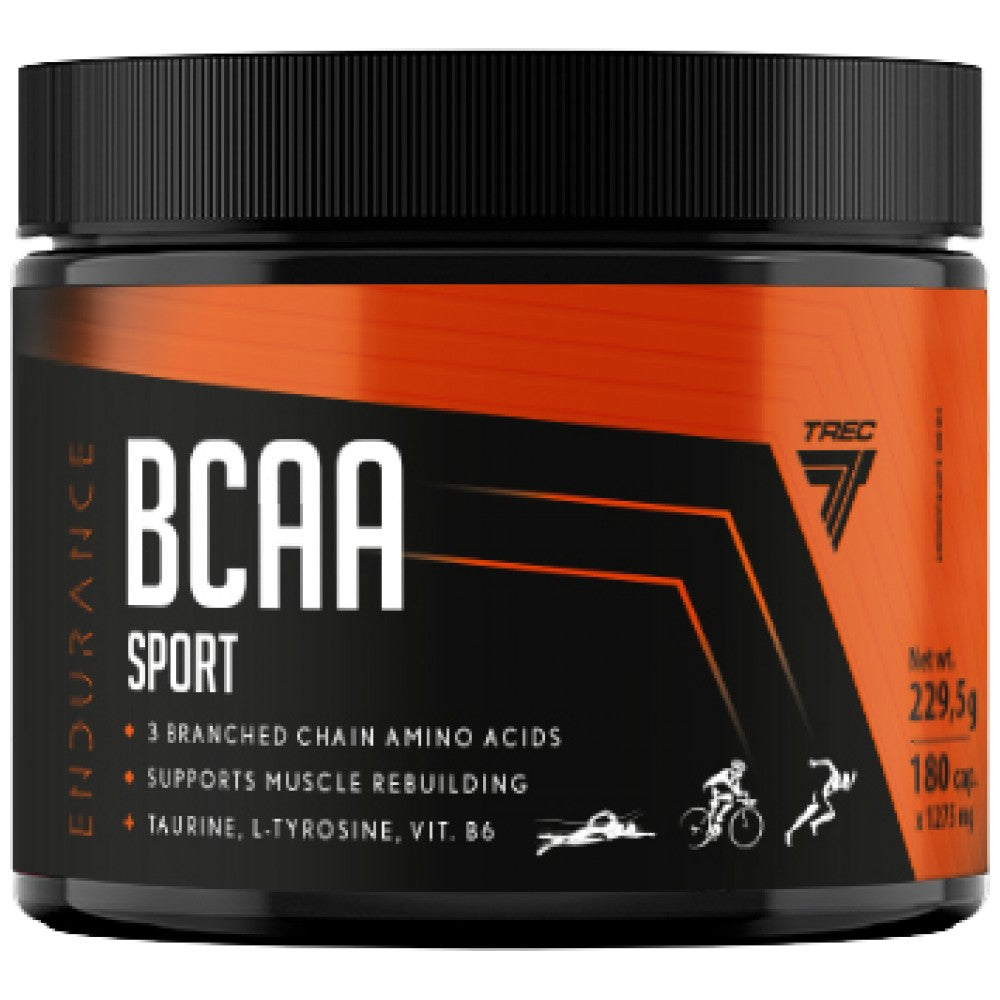 BCAA Αντοχή Αθλητισμού με L -τυροσίνη - 180 κάψουλες