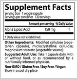 Καλύτερο λιποϊκό οξύ Alpha 150 mg - 120 κάψουλες