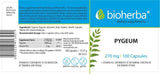 Pygeum 270 mg - 100 κάψουλες