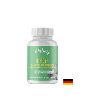 Bifidobacteria 3 billion active probiotics, 2 strain formula, 120 capsules - Nutra Best Europe