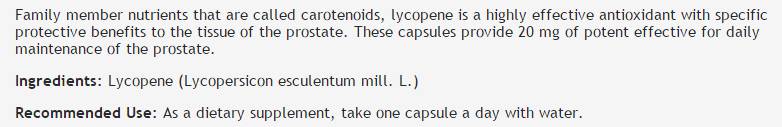 Lycopene 20 mg - 60 κάψουλες
