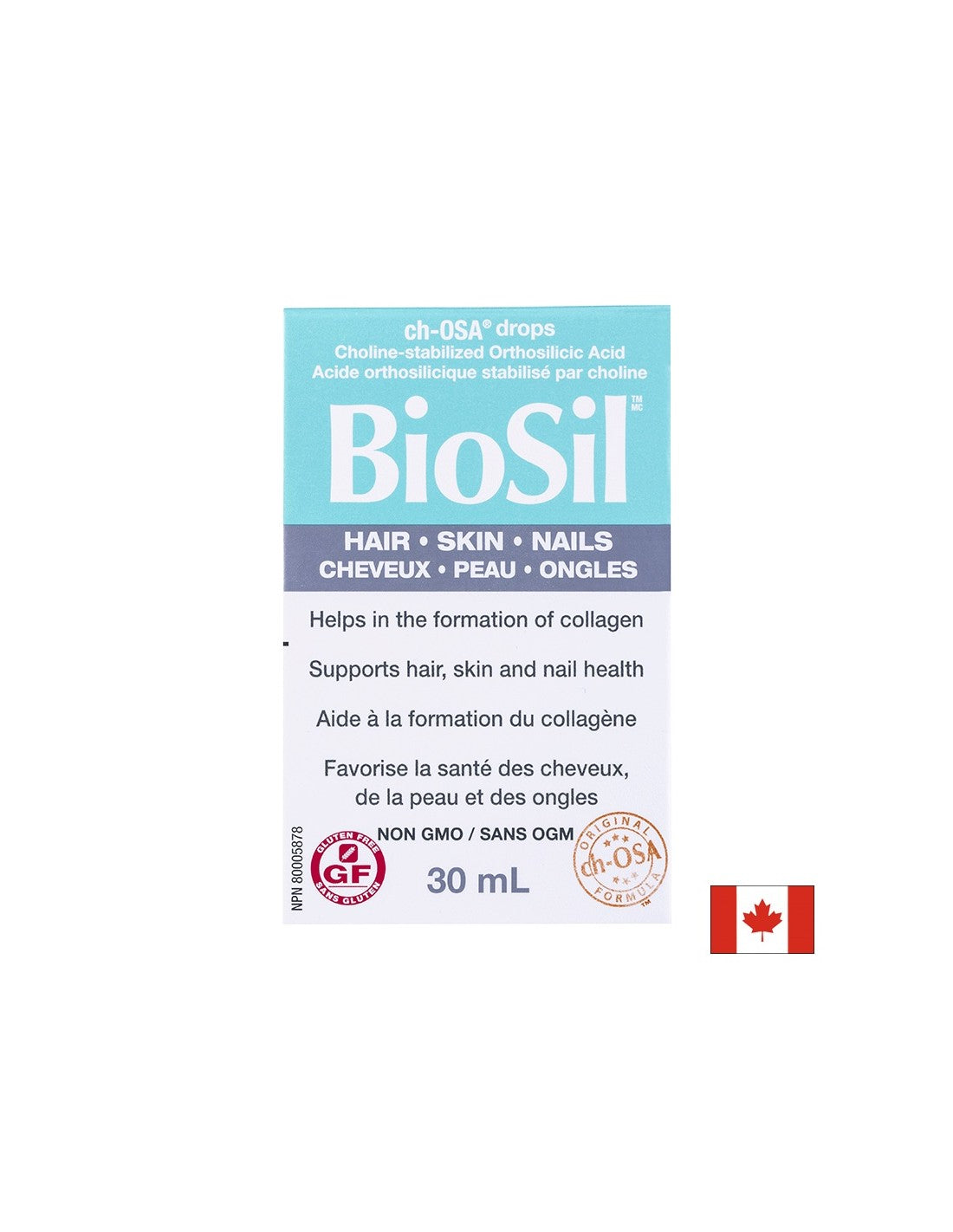 BioSil™ Μαλλιά, Δέρμα &amp; Νύχια 30 ml x 60 ημερήσιες δόσεις <tc>Natural Factors</tc>