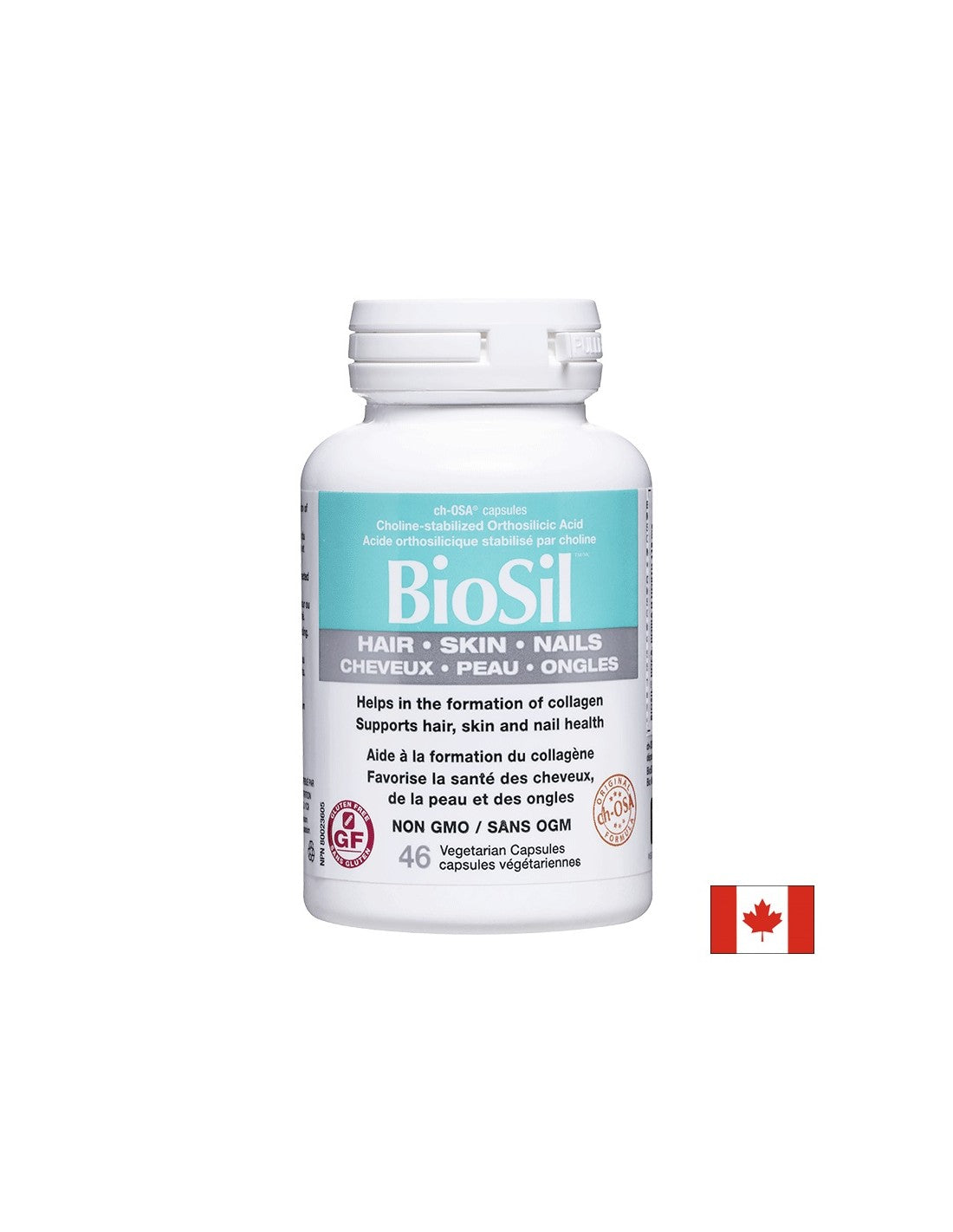 BioSil™ Μαλλιά, Δέρμα &amp; Νύχια/ Μαλλιά, δέρμα και νύχια x 46 κάψουλες <tc>Natural Factors</tc>