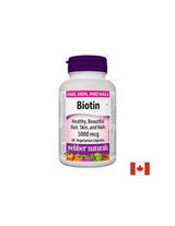 Βιοτίνη/Βιοτίνη, 5000 mcg, 60 κάψουλες <tc>Webber Naturals</tc>