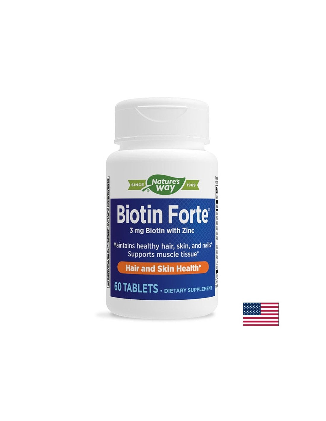 Biotin Forte® - Biotin Forte® με ψευδάργυρο, 60 δισκία φύση