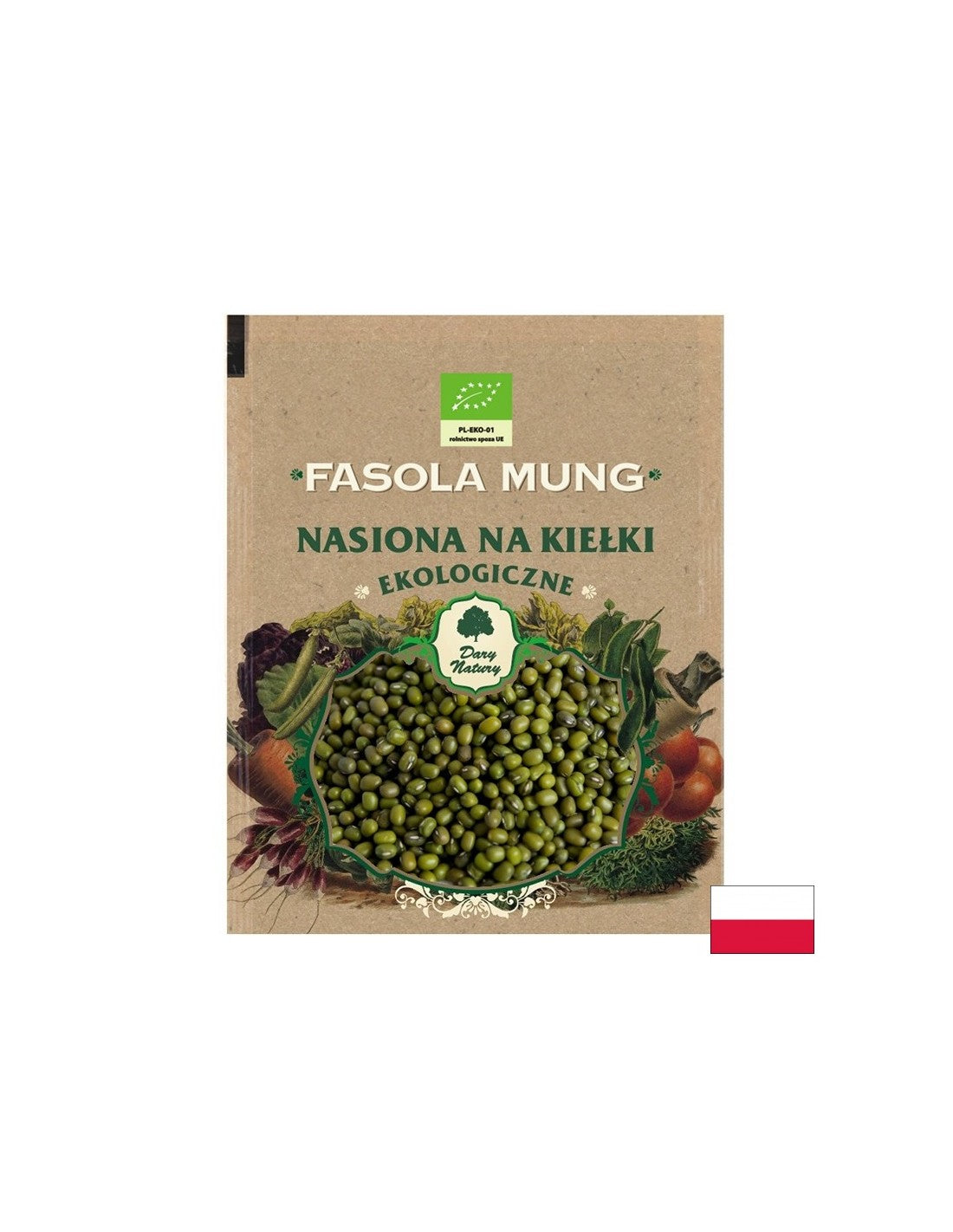 Φασόλια mung - Σπόροι για φύτρα Bio, 50 γρ. <tc>Dary Natury</tc>