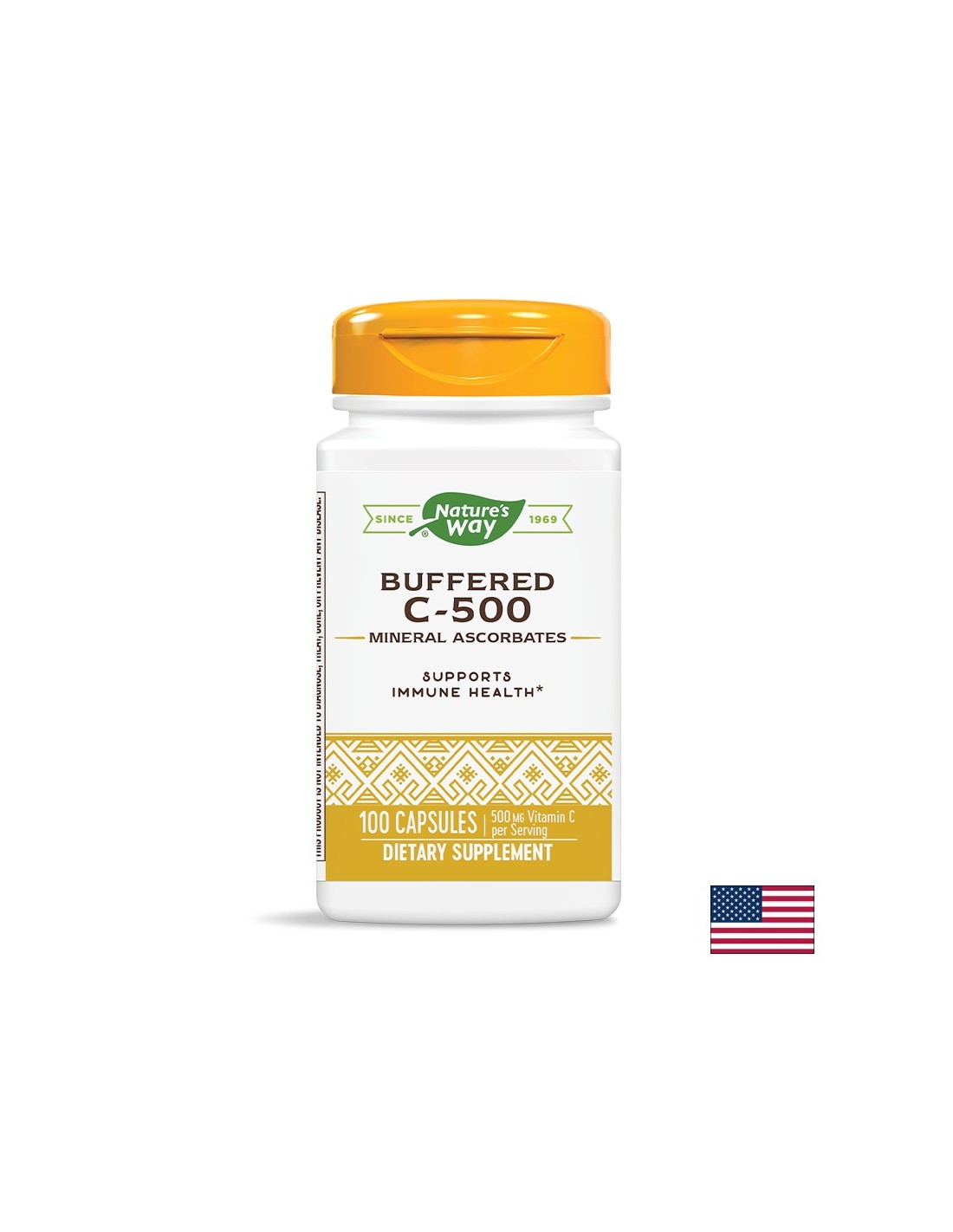 Αποκλεισμένη βιταμίνη C 500 mg - 100 κάψουλες