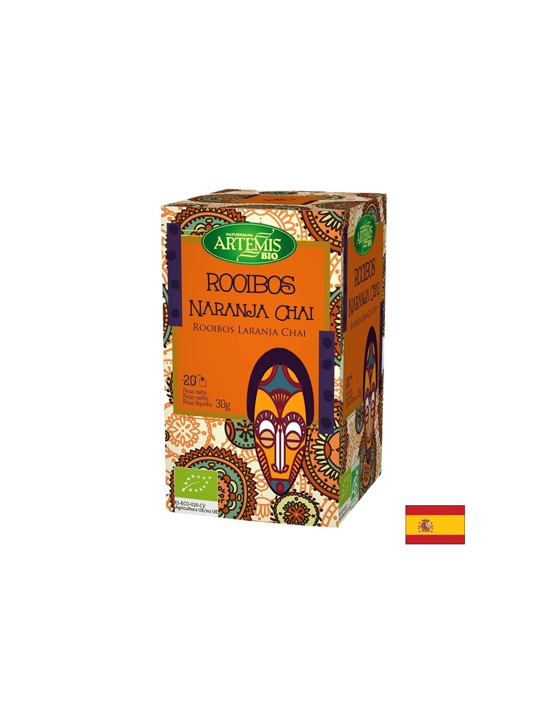 Τσάι rooibos με πορτοκαλί, 20 τσάντες φίλτρων Herbes del Moli