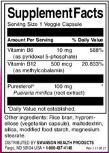 Pueraria Mirifica - Puresterol® | Με βιταμίνη Β6 & Β -12 - 60 κάψουλες