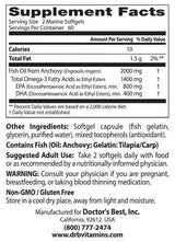 Καλύτερο ωμέγα 3 ιχθυέλαιο 1000 mg/καθαρισμένο & καθαρό - 120 κάψουλες πηκτής