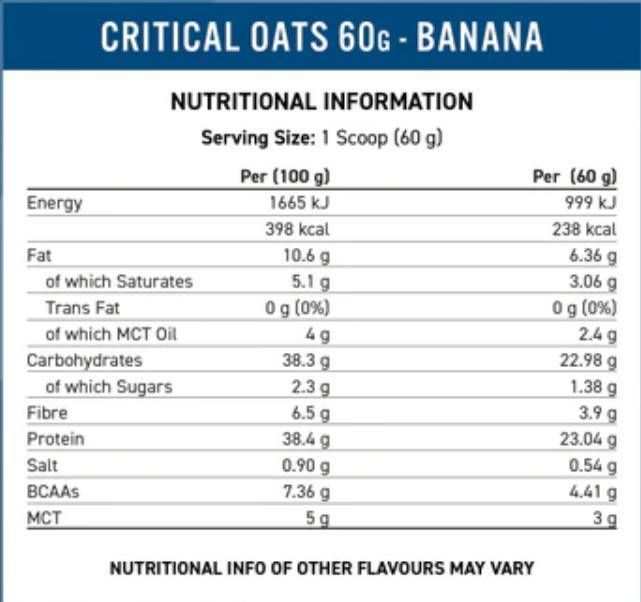 Κρίσιμη βρώμη | Protein Porridge Powder - 600 γραμμάρια