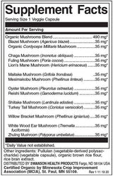 Πλήρες φάσμα 14 μανιταριών 490 mg - 60 κάψουλες