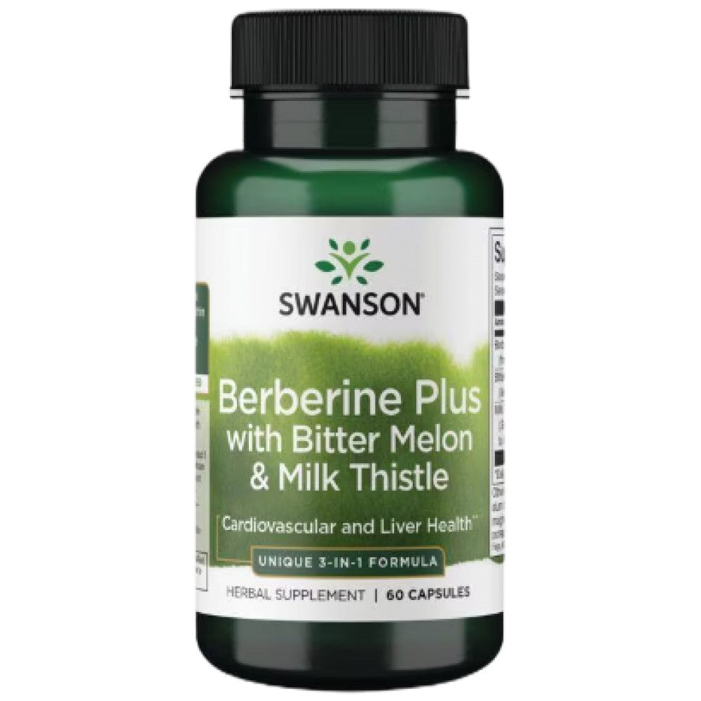 Berberine Plus | με πικρό πεπόνι και γάλα Thistle 60 κάψουλες