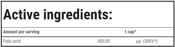 Φολικό οξύ 400 mcg - 90 κάψουλες