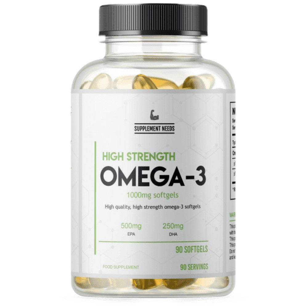 Ωμέγα 3 υψηλή αντοχή | 500 mg EPA και 250 mg dha 90 κάψουλες gel
