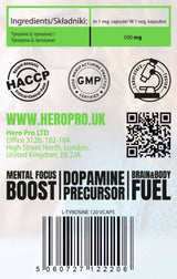 L -τυροσίνη 500 mg - 120 κάψουλες